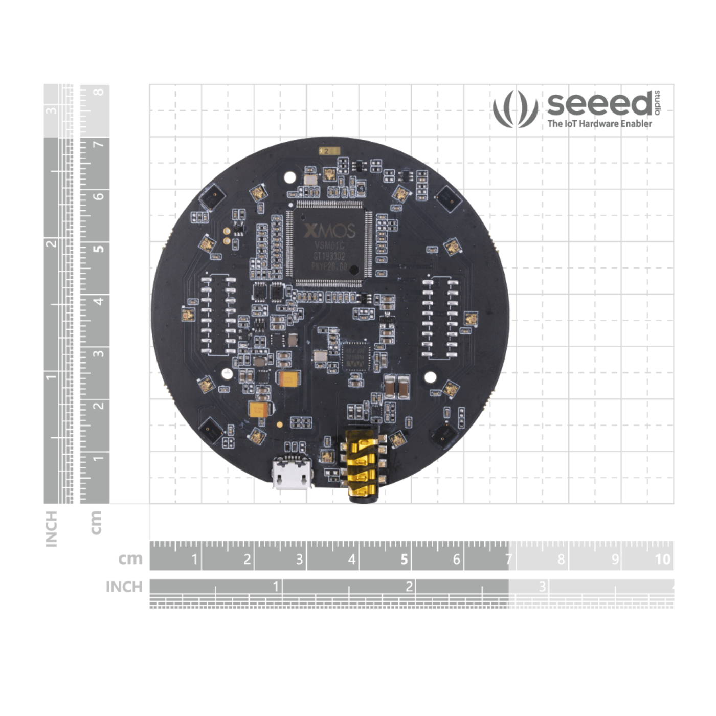 ReSpeaker Mic Array v3.0 with 4-Mic Array and XVF3000 Voice Processor -Seeed Studio