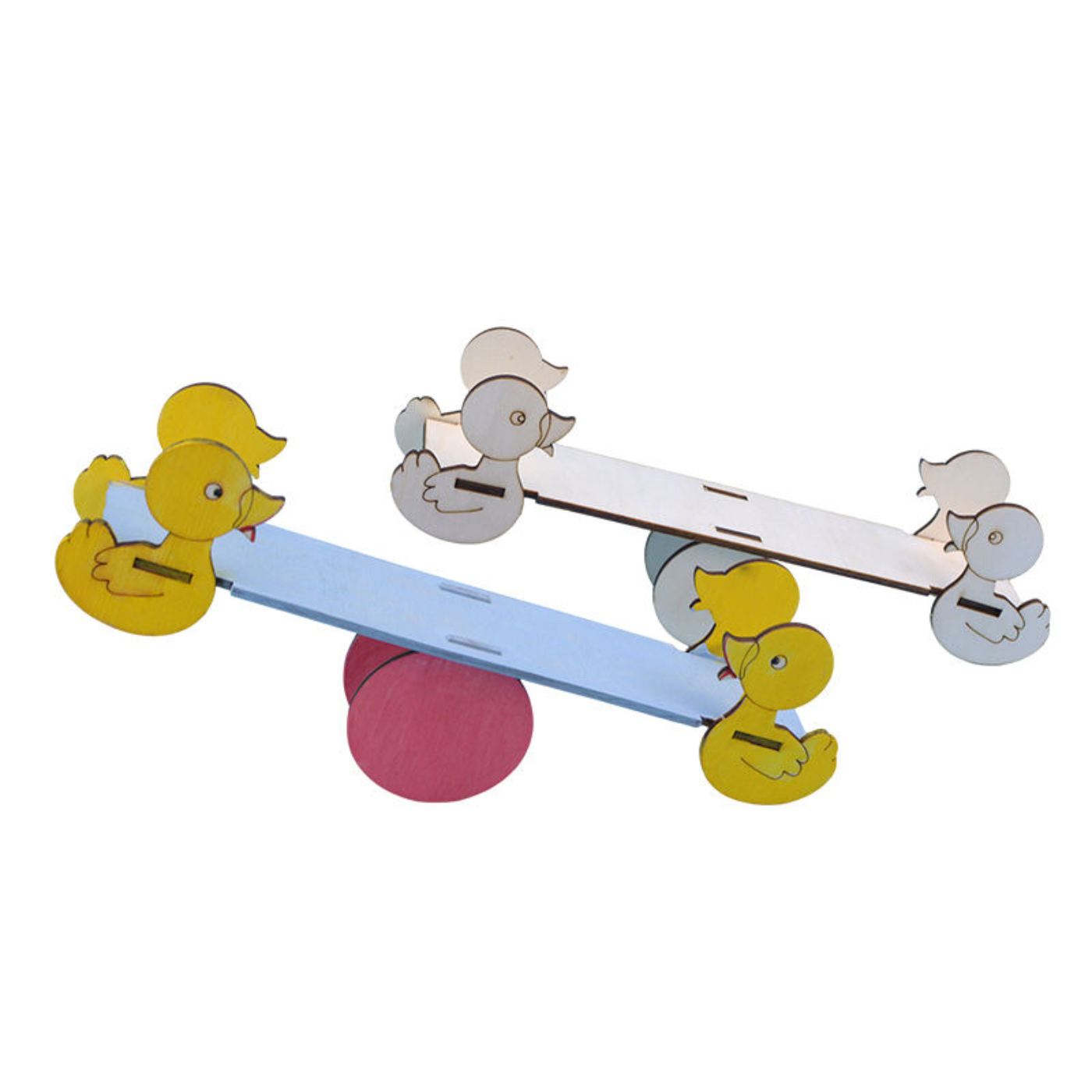 Pludo STEM Kit Mini Balancer – DIY Educational Toy for Kids 3–8 | Preschool–2 Wooden Seesaw Balance Model