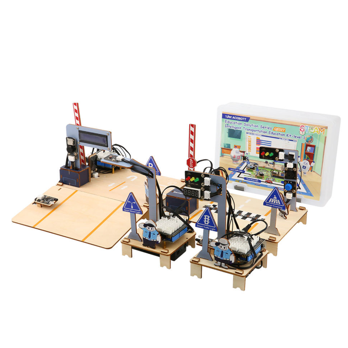 ACEBOTT QE027 ESP32 Intelligent Transportation STEM Kit Compatible with Arduino