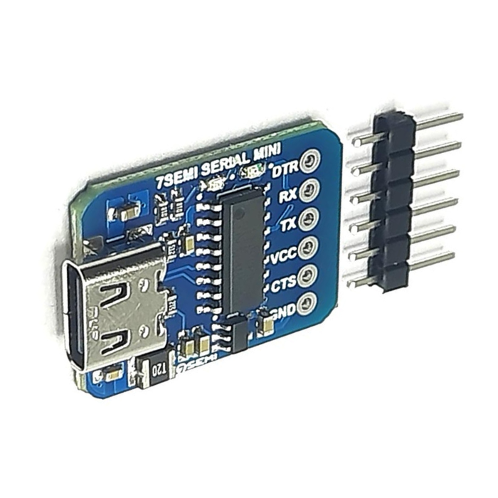CH340C USB Type C to TTL Serial Converter Breakout Board -7Semi - Image 4