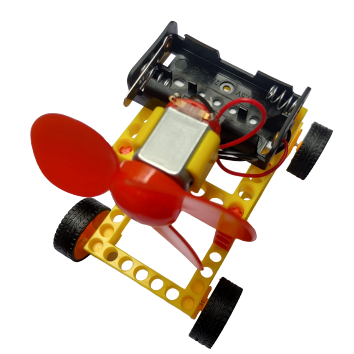 DIY Colorful  Wind Generator Car