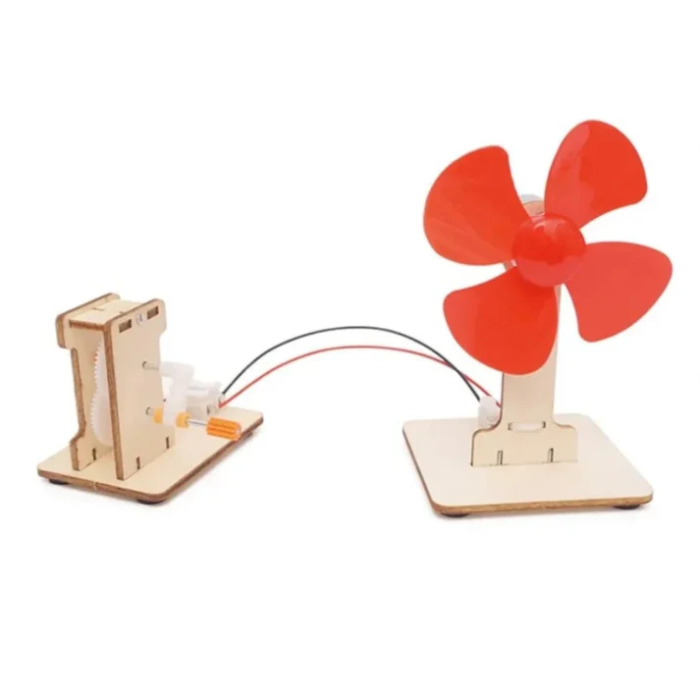 DIY Wooden Hand Crank Generator Experimental Stem Toy Kit for 7+ Year Olds - Image 4