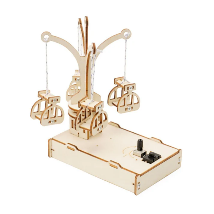 DIY Wooden Spinning Flying Chair STEM Learning Kit for Kids - Image 4