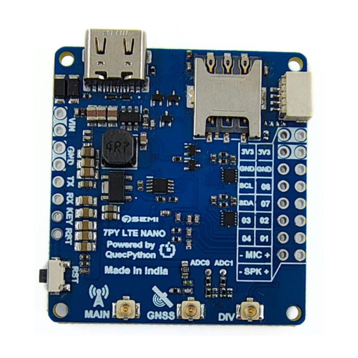 EC200U QuecPython LTE 4G GNSS Nano Modem with 26V Range -7Semi