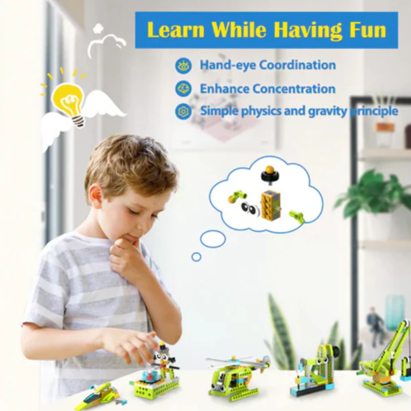 Makerzoid 100-in-1 STEAM Building Blocks Set Educational Toy for Kids 6+ Years Old