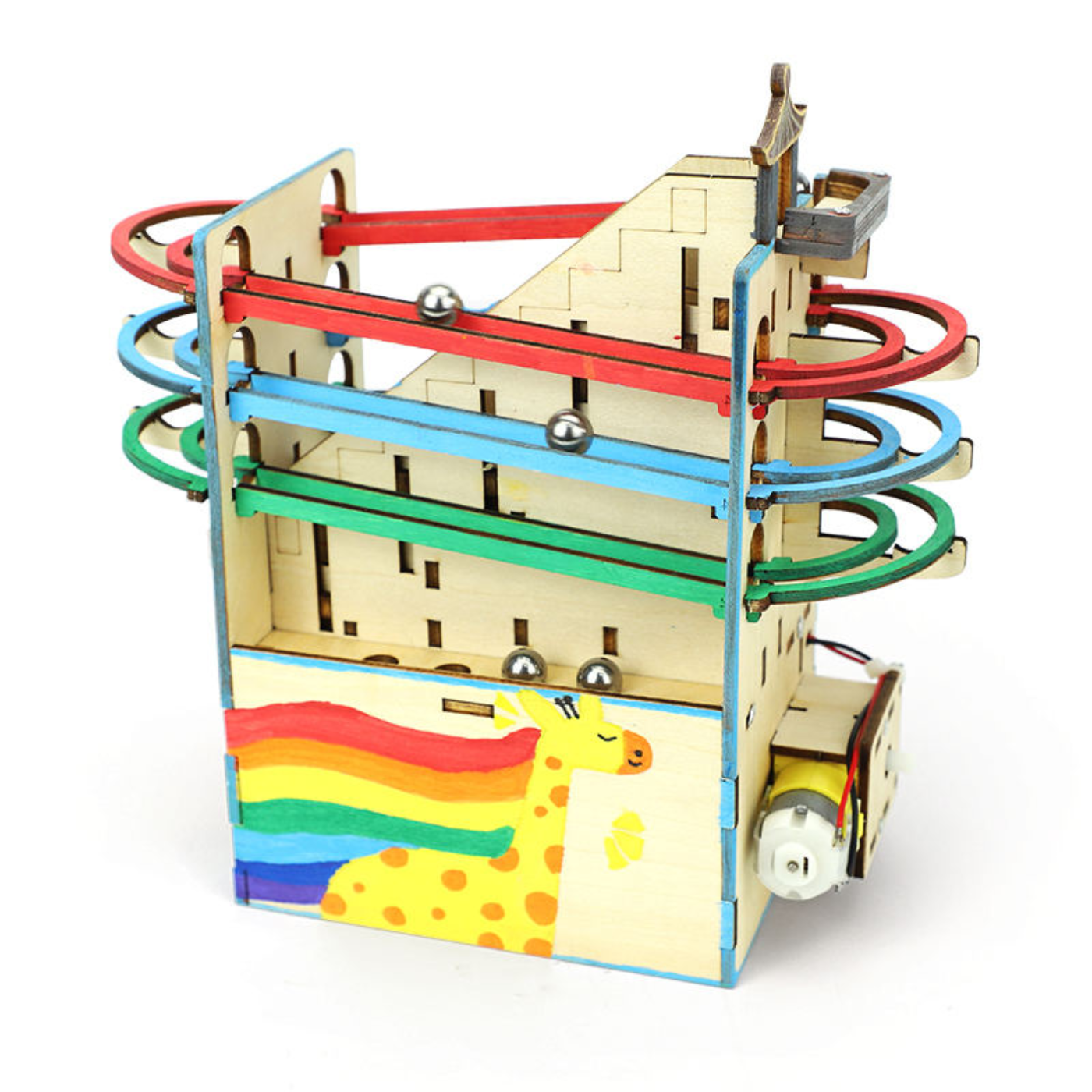 Pludo STEM Kit Marble Ball Run – DIY Educational Toy for Kids 11–14 | Grade 6–8 Gravitational Energy STEM Kit - Image 3