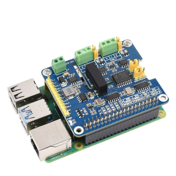 Waveshare 2-Channel CAN FD HAT Raspberry Pi Expansion Board