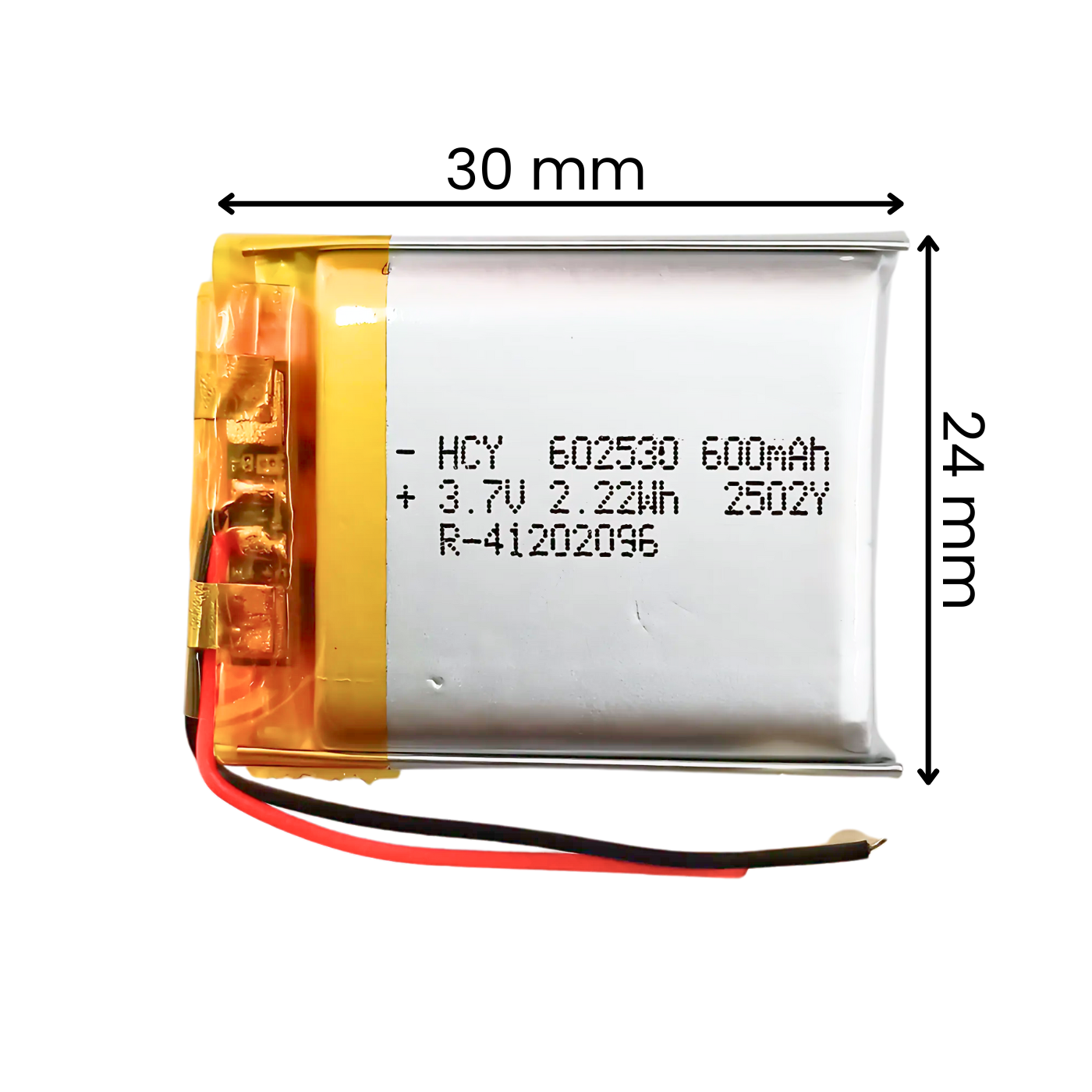 Witty Fox 600mAh Rechargeable 3.7v LiPo Battery