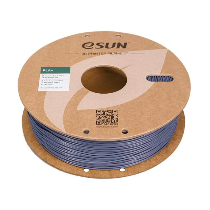 eSun 1.75mm 1kg PLA+ 3D Printing Filament Grey Color - Image 2