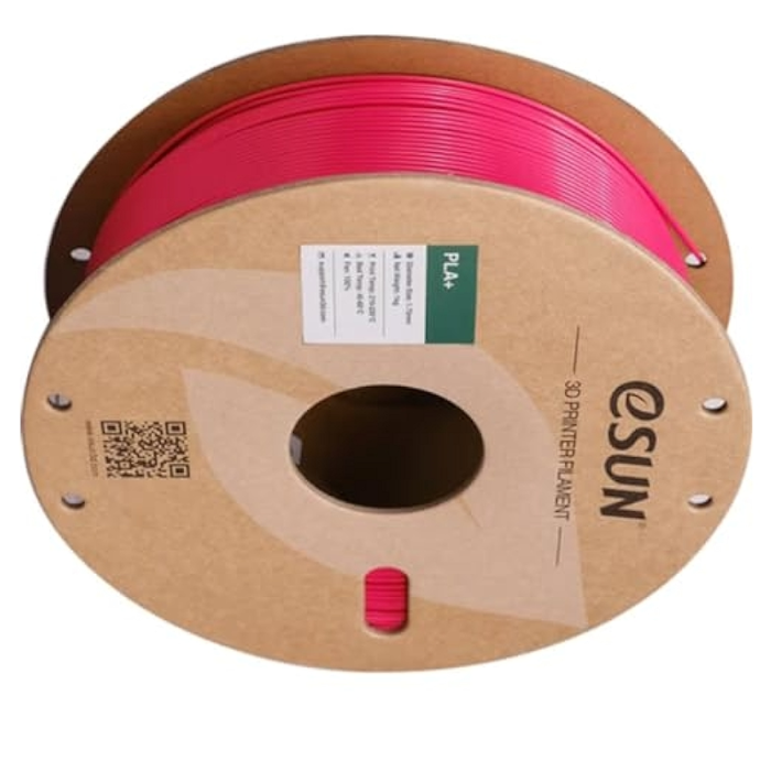 eSun 1.75mm 1kg PLA+ 3D Printing Filament Magenta Color - Image 2
