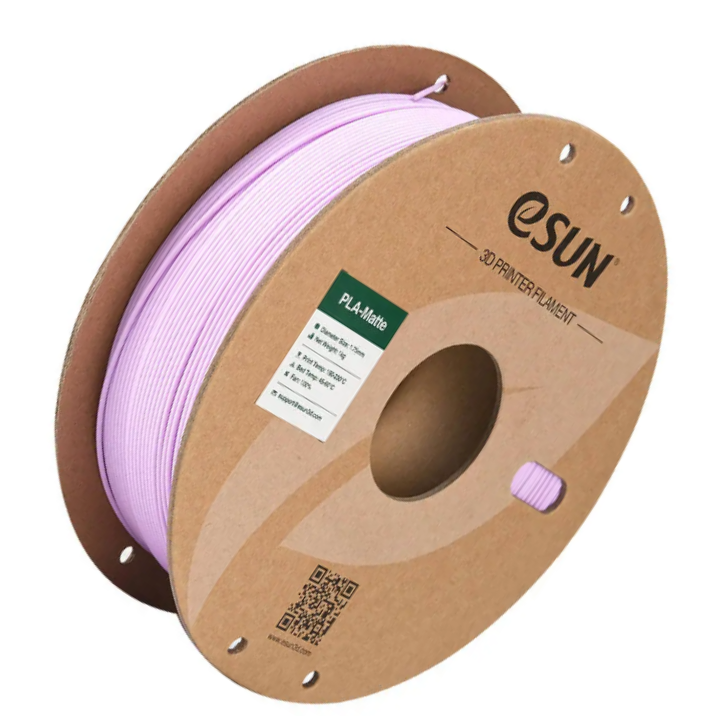 eSun 1.75mm 1kg Roll PLA-Matte Filament Lilac Color - Image 3