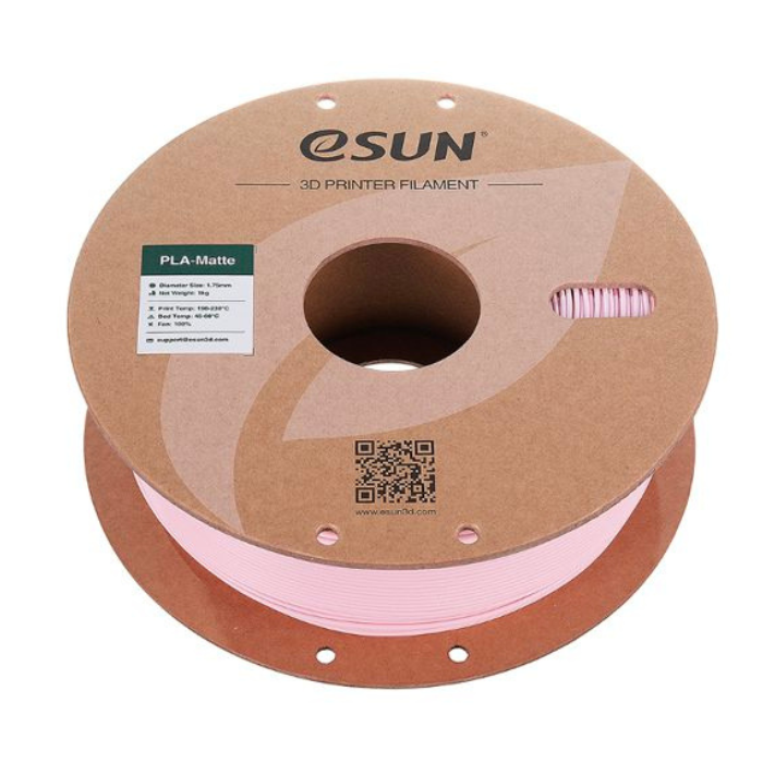 eSun 1.75mm PLA-Matte Filament 1kg Peach Pink Color - Image 4