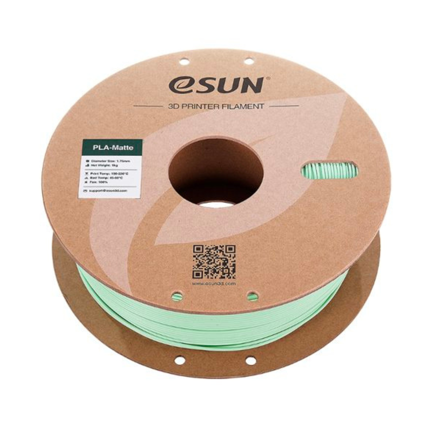 eSun 1.75mm PLA-Matte Filament 1kg Roll Mint Green - Image 4