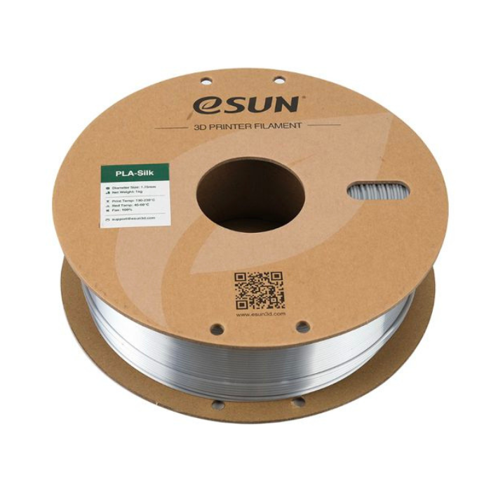 eSun 1.75mm PLA-Silk Filament 1kg/roll Silver Color - Image 4