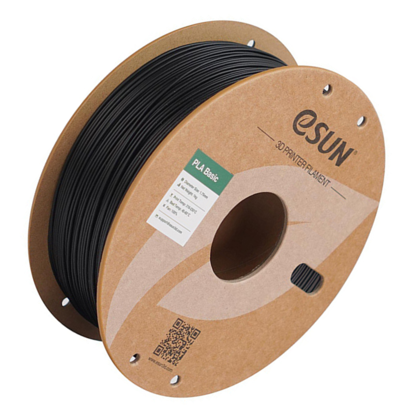 eSun PLA-Basic 1.75mm 1kg 3D Printing Filament Black Color