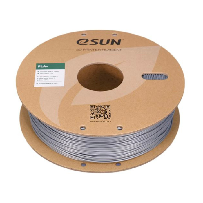 eSun PLA+ 1.75mm 3D Printing Filament 1kg Silver Color - Image 4