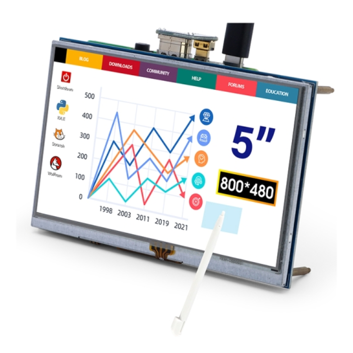 Elecrow RR050 5 Inch Resistive Touch Screen TFT Display 800x480 - Image 5