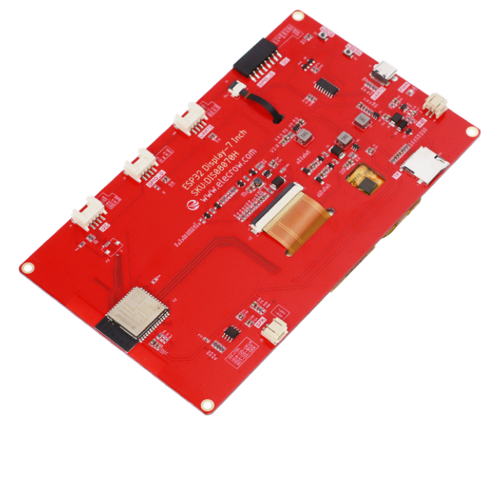 ELECROW ESP32 7In HMI Display 800×480 RGB TFT LCD Touch Screen without Acrylic Case