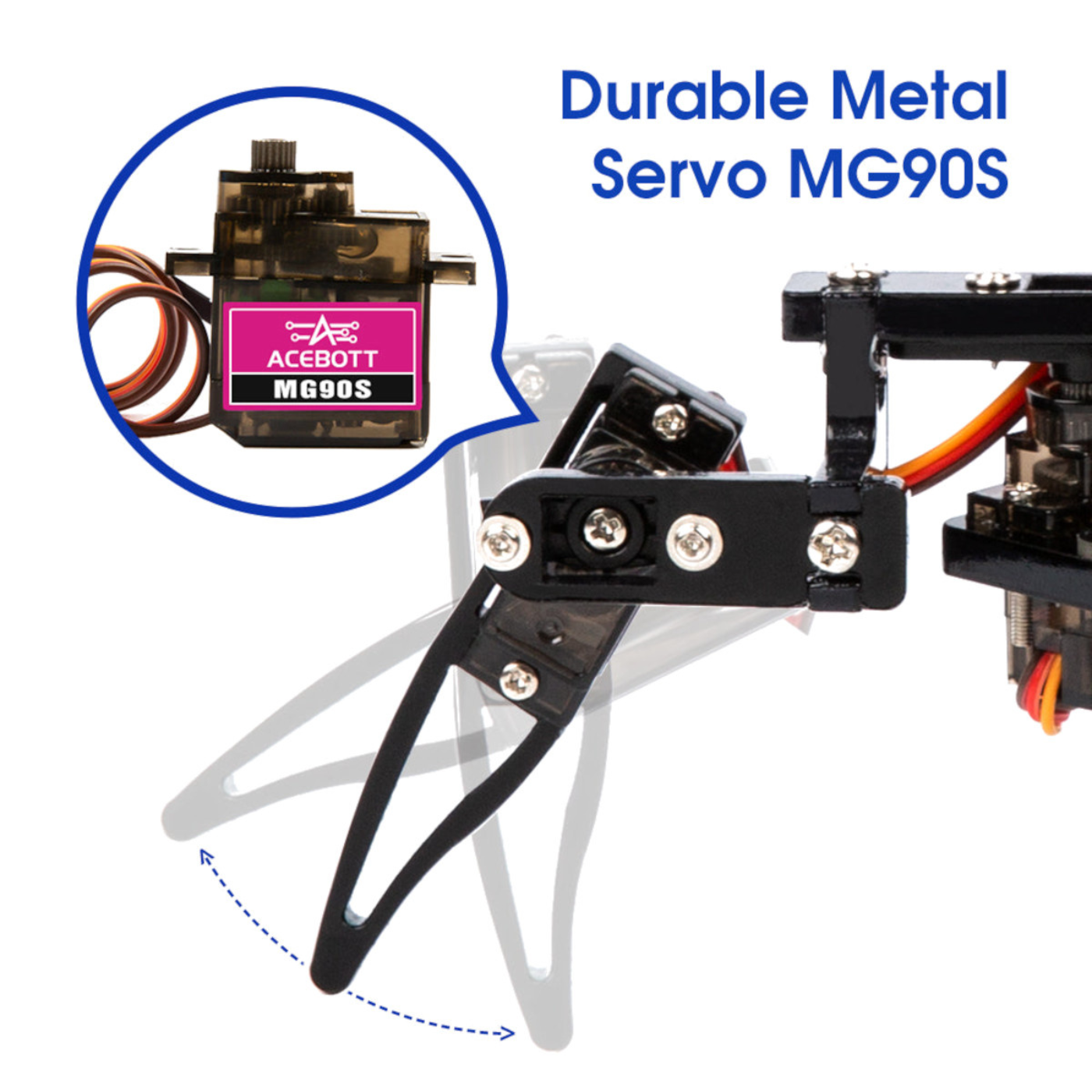 ACEBOTT QD020 ESP8266 Quadruped Bionic Spider Robot kit with Arduino IDE/ACECode(Scratch)