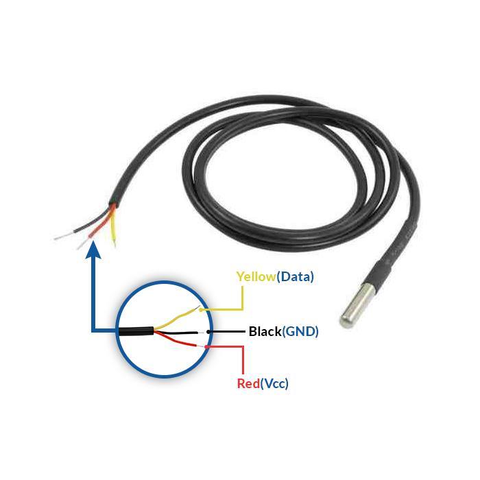 DS18B20 Waterproof Digital Temperature Sensor Probe - Image 2