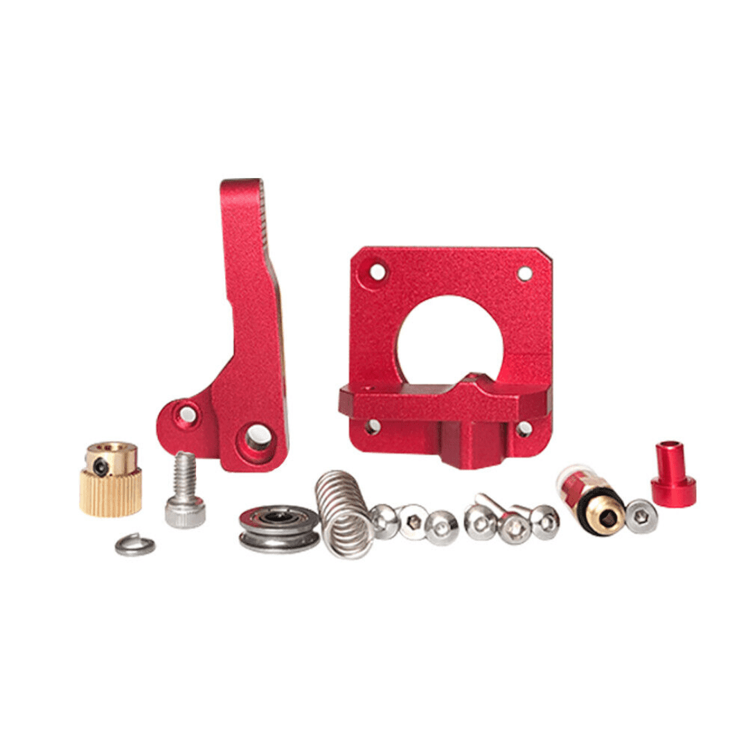 Extruder Kit Left Side Upgraded Red MK8 All Metal Bowden for 1.75mm Filament - Image 2