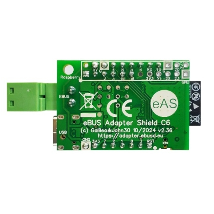 ELECROW eBus Adapter Shield C6 with Translucent Enclosure USR-ES1 Module without Ethernet