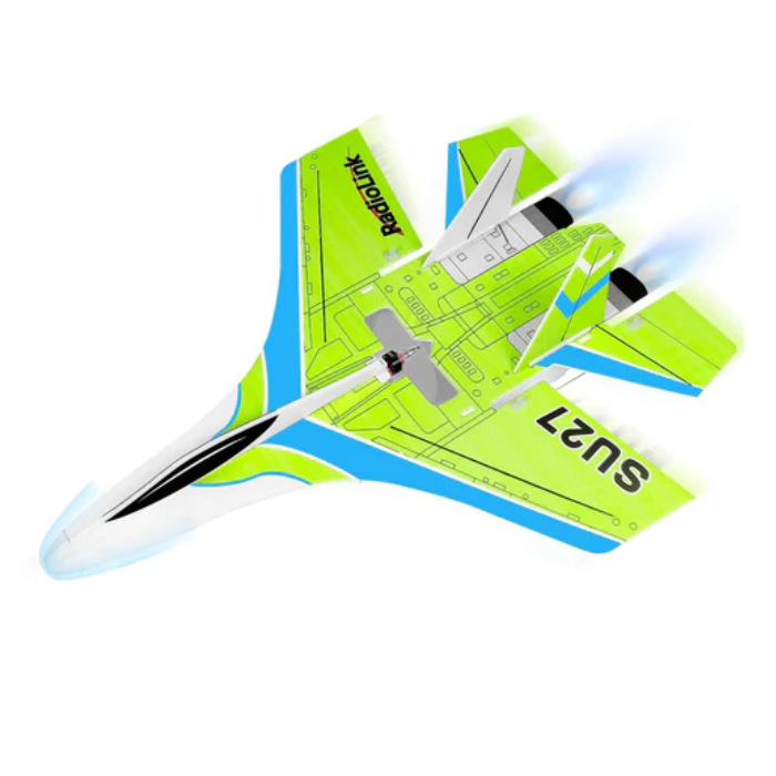 Radiolink SU27 Fighter RC Plane Radio Controlled Airplane(RTF) 4000KV Brushless Motor Fixed Wing Gyroscope Assist for Beginners