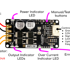 Cytron MD13S 13A 6–30V DC Motor Driver with Presoldered Terminal Block