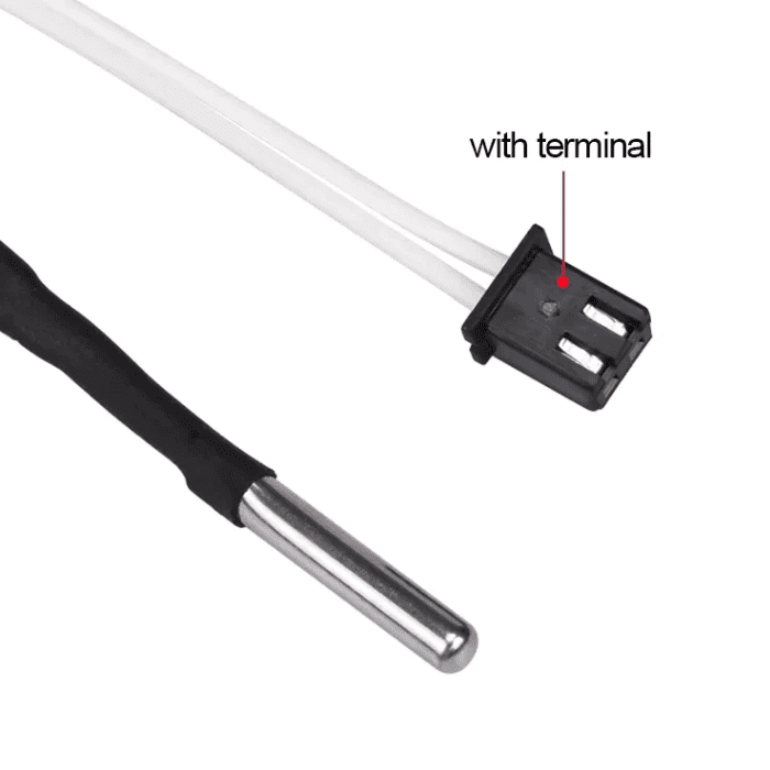 3D Printer Temperature Detection Resistance NTC100K Thermistor Sensor Parts Hot Probe High for Temperature Version (1 meter)