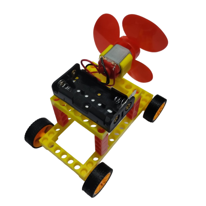 DIY Colorful  Wind Generator Car - Image 5