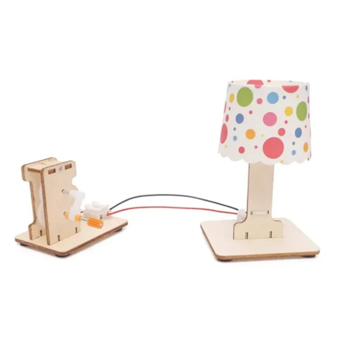DIY Wooden Hand Crank Generator Experimental Stem Toy Kit for 7+ Year Olds - Image 5