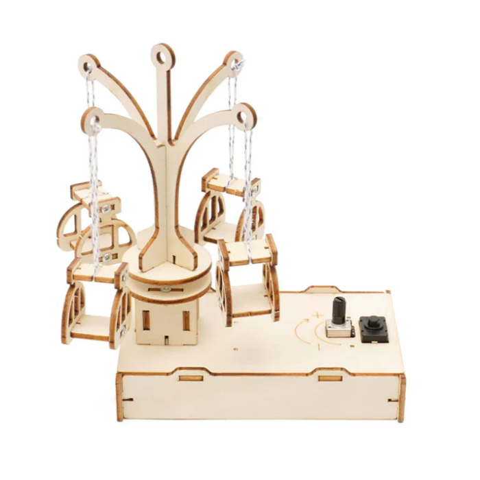 DIY Wooden Spinning Flying Chair STEM Learning Kit for Kids