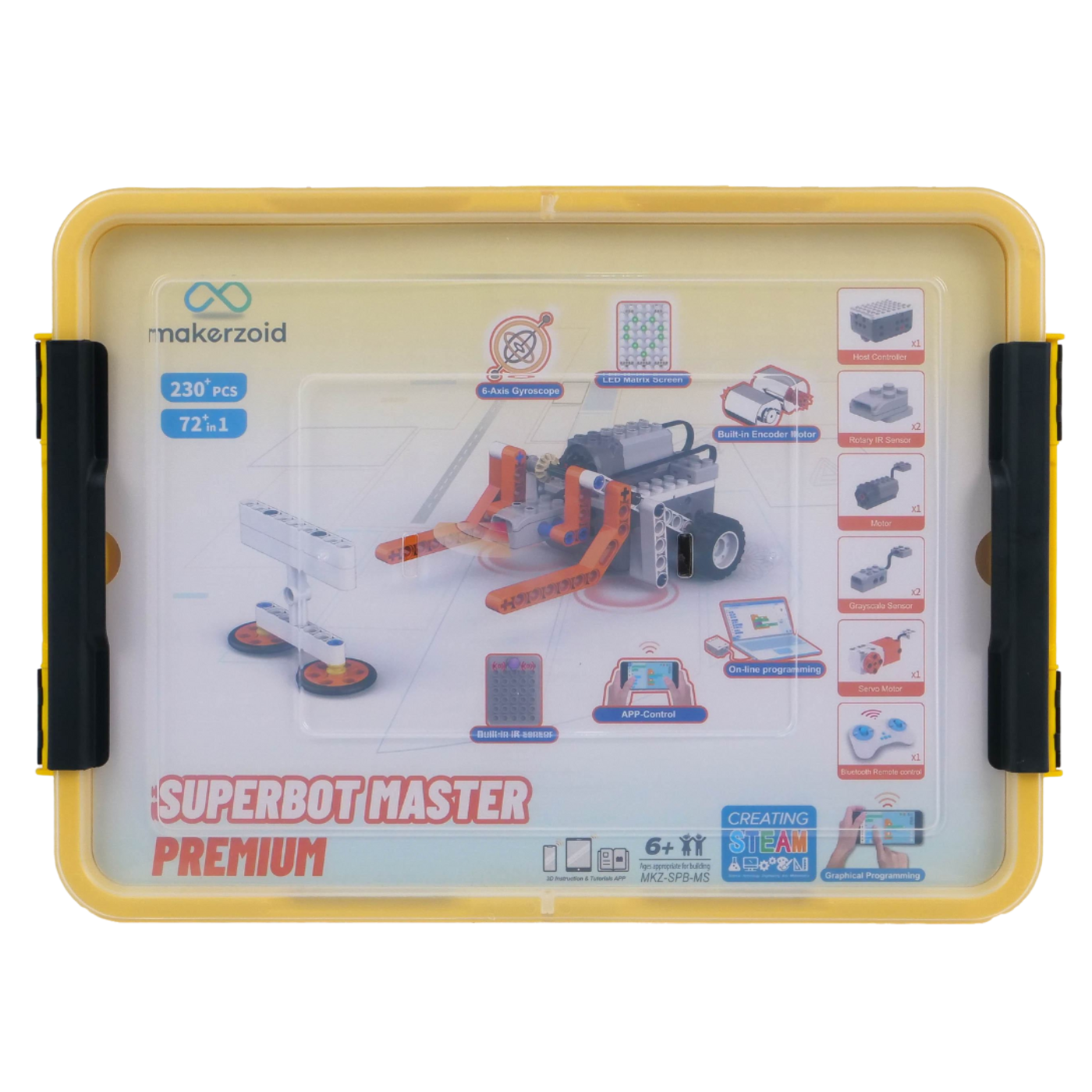 Makerzoid STEAM Super Bot Master Premium Educational Coding Robot Kit with Scratch 3.0 Block Coding - Image 3