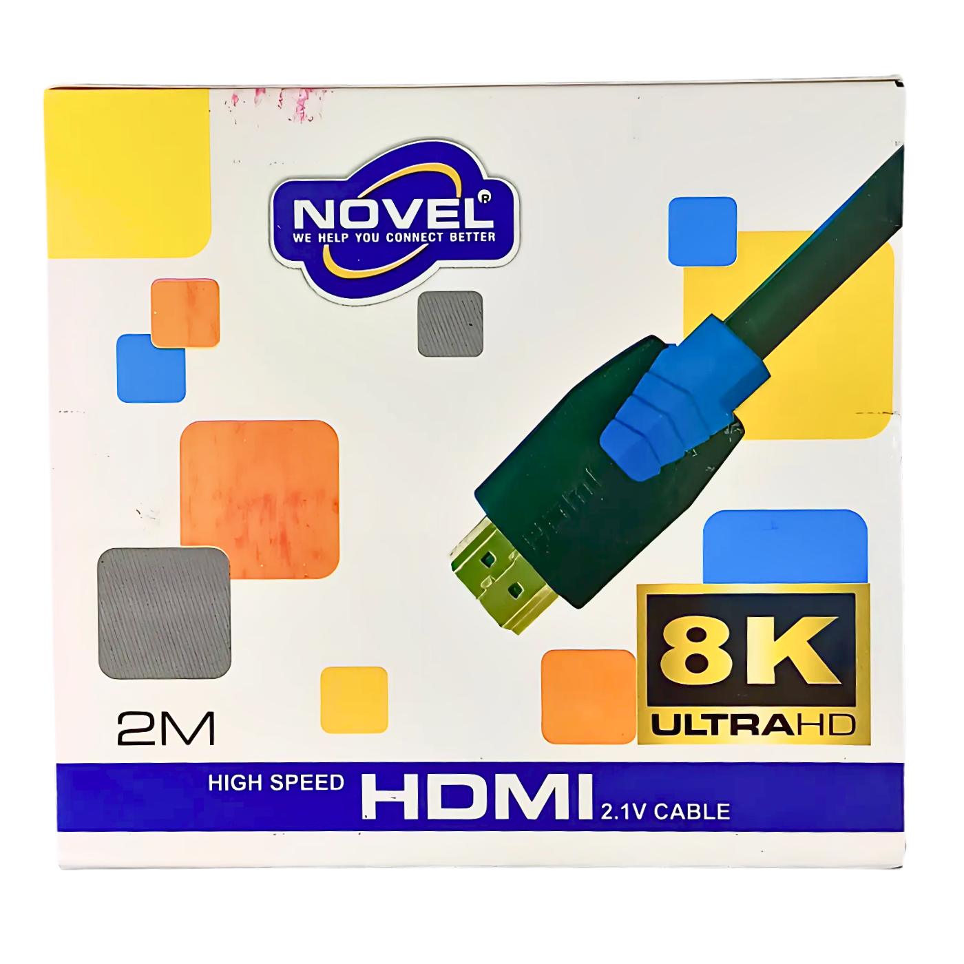 NOVEL High-Speed 8K Ultra HD 2.1V HDMI Cable – 2 Meter - Image 2