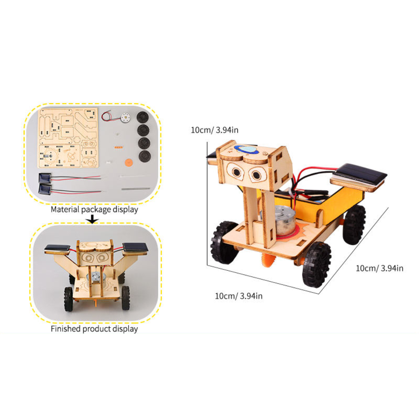 Pludo STEM Moon Rover Kit – DIY Science Experiment Kit for Kids 11–14 | Grade 6–8 Solar Energy Model