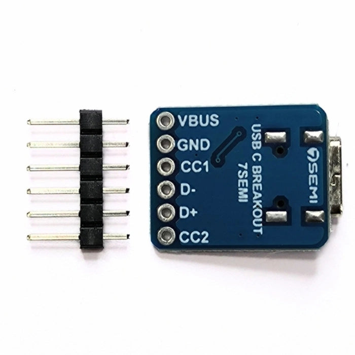 USB Type-C Connector Breakout (Female) - 7Semi - Image 4