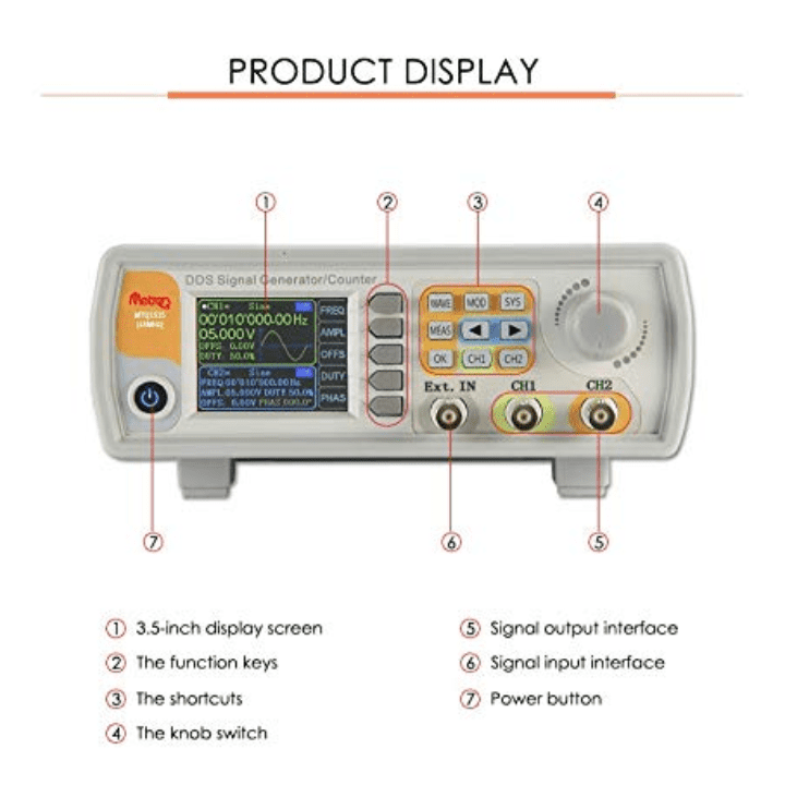 MetroQ MTQ1515 DDS Signal / Function Generator with Counter with USB- 15 Mhz