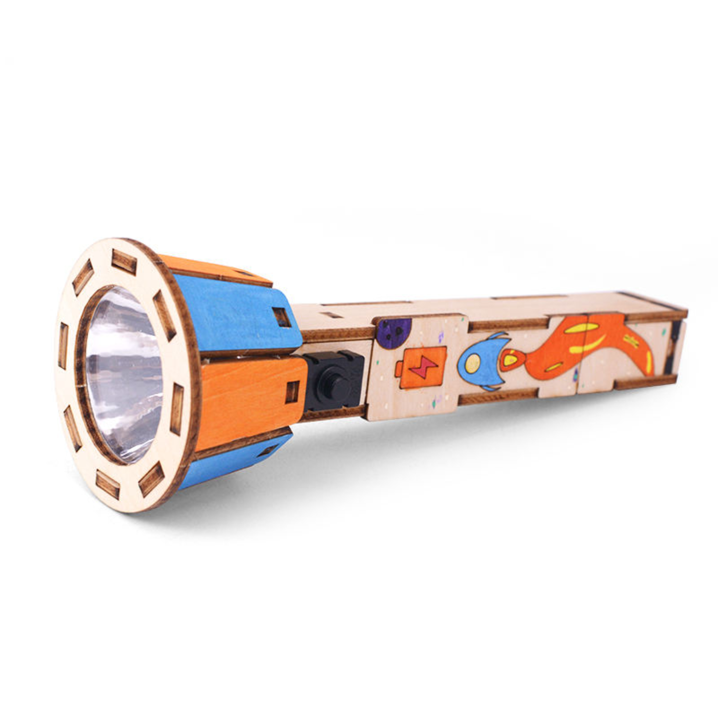 Pludo DIY Flashlight Educational Toy – Learn Simple Electric Circuits for Ages 8–11 | Grade 3 to 5