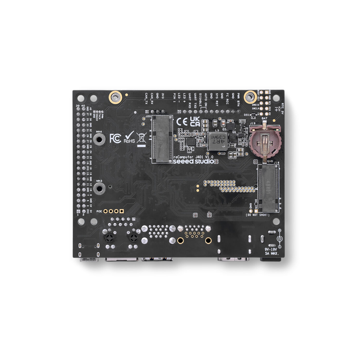 reComputer J4012B Edge AI Computer Powered by NVIDIA Jetson Orin NX 16GB 100 TOPS AI