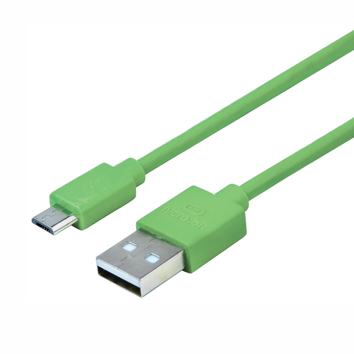Micro:bit USB 2.0 Micro B Cable 300mm High-Speed Data Cable - Green - Image 3