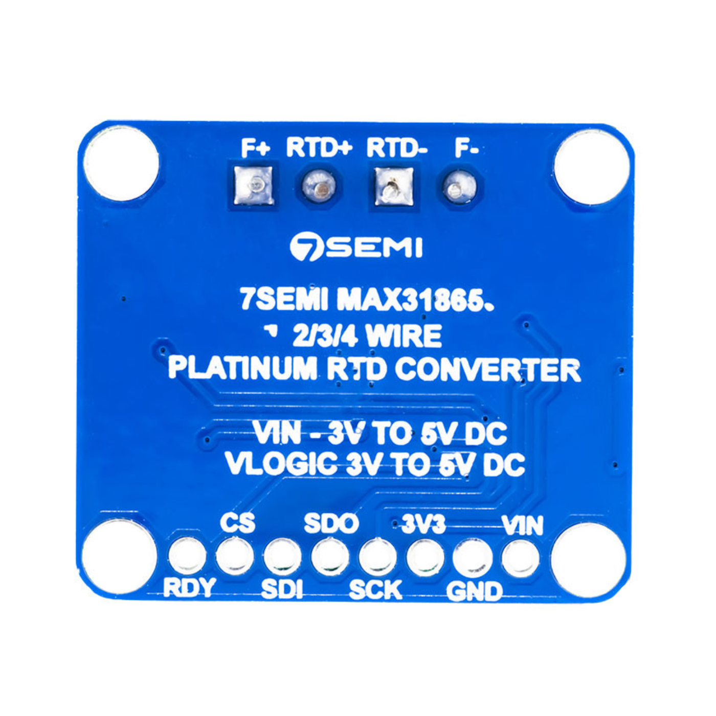 7Semi MAX31865 PT1000 RTD 3-Wire Temperature Sensor Amplifier Breakout Board - Image 3