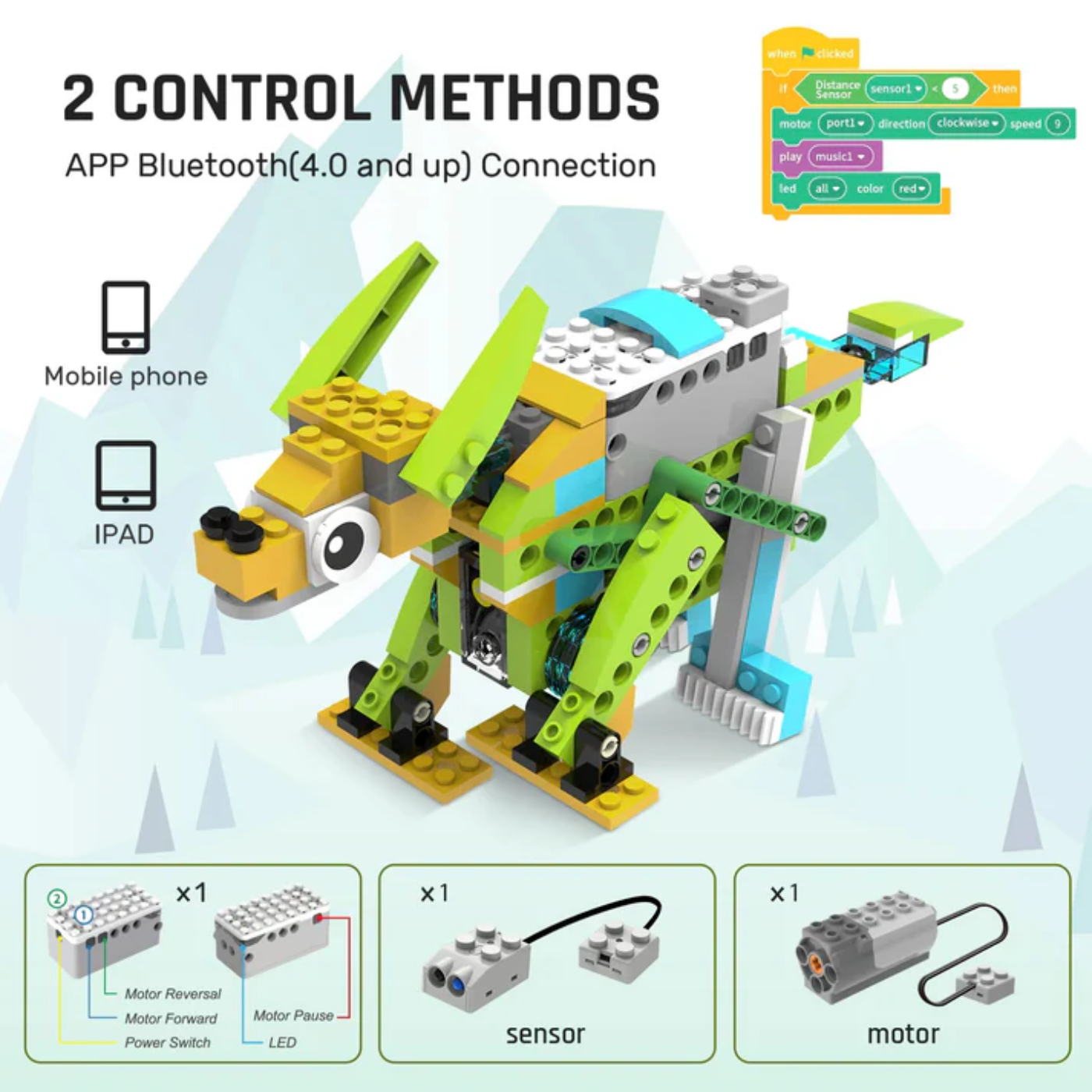 Makerzoid 100 in 1 STEAM Robot Master Educational Toy Set with Programming Building Blocks Course for 6-12 Years - Image 5