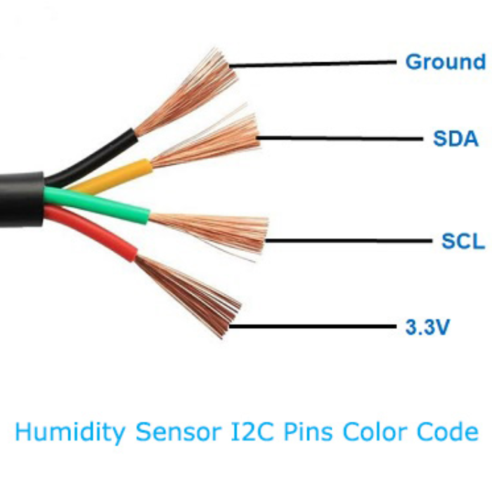 SHT20 I2C Humidity and Temperature Sensor Probe (Plastic) -7Semi