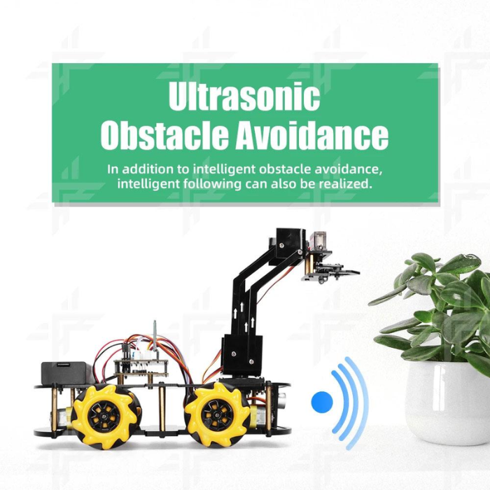 Smart 4WD Robot Arm Car Kit for Arduino Programming