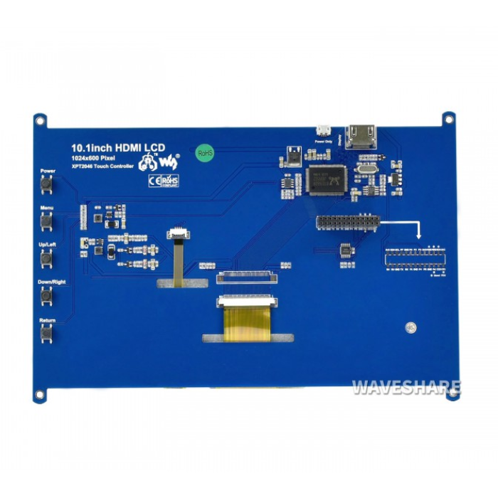 Waveshare 10.1inch HDMI LCD Touch Screen LCD 1024×600 Supports Raspberry Pi - Image 3