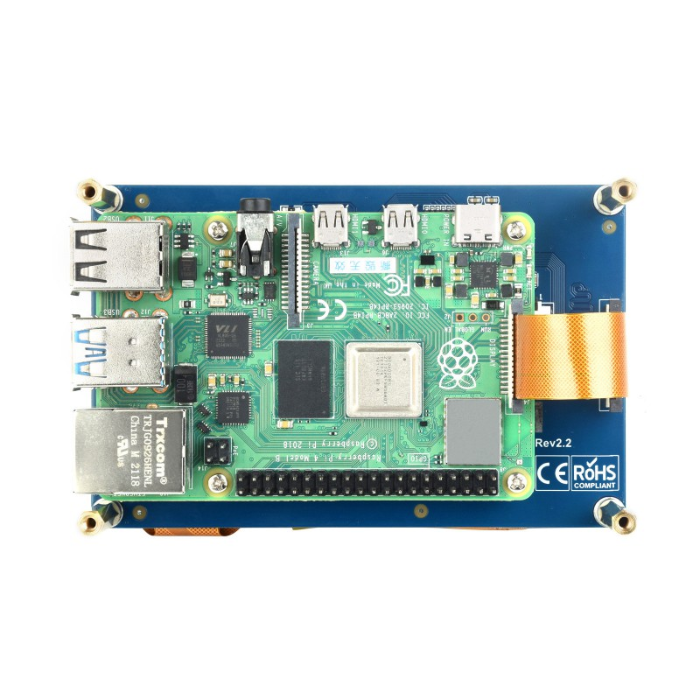 Waveshare 4.3inch DSI LCD Capacitive Touch Display 800×480 for Raspberry Pi - Image 3