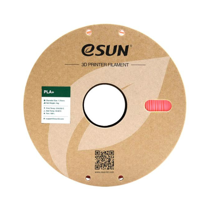 eSun 1.75mm 3D Printing Filament PLA+ 1kg Pink Color - Image 2