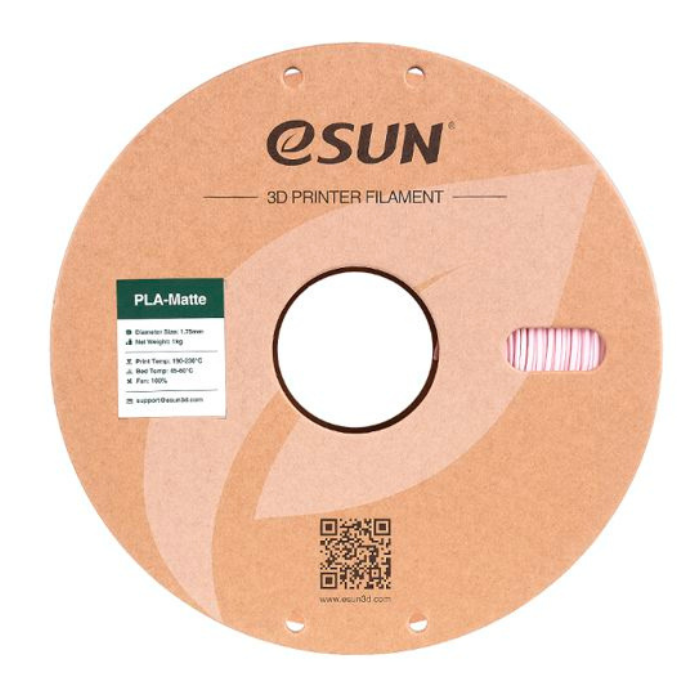 eSun 1.75mm PLA-Matte Filament 1kg Peach Pink Color - Image 3