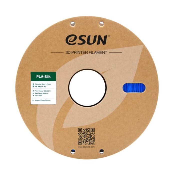 eSun 1.75mm PLA-Silk Filament 1kg Blue Color - Image 3