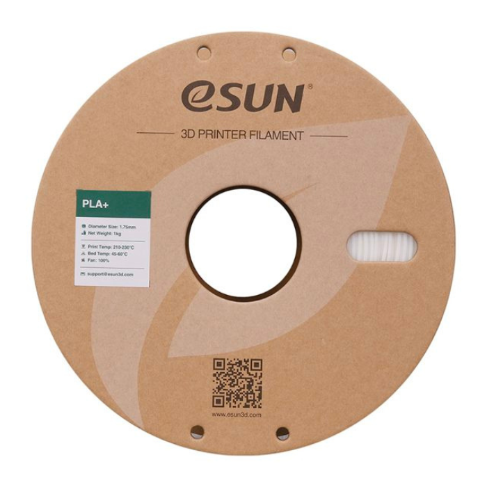 eSun 1.75mm PLA+ 3D Printing Filament 1kg- white Color - Image 4